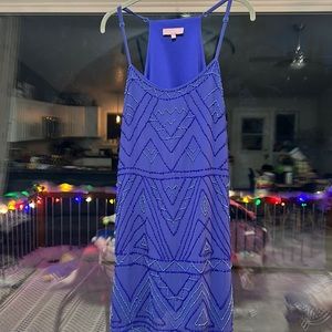 Beaded Blue Dress